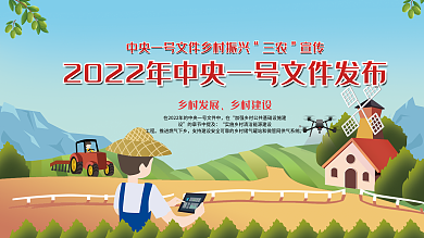 乡村振兴三农宣传展板