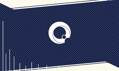 横律师会计事务所商务名片深蓝米白线条几何