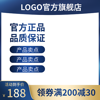 315品质生活主图钻展小家电高端蓝色质感