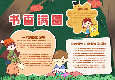 书香满园读书黑板报