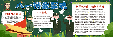 八一铸我军魂黑板报