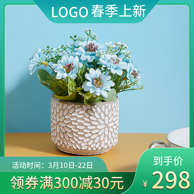 电商鲜花园艺花卉盆栽多肉植物主图