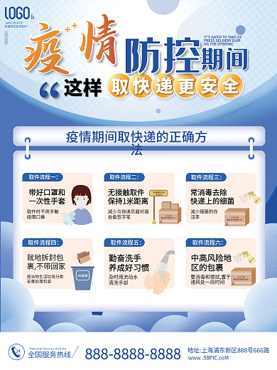 疫情期间取快递的正确姿势