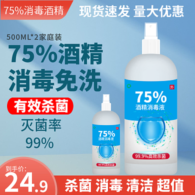 简约医用消毒酒精主图