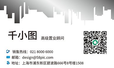 高端地产销售商务名片