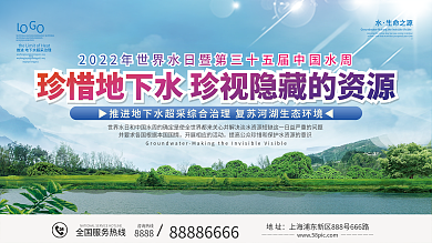 2022世界水日中国水周内容型展板