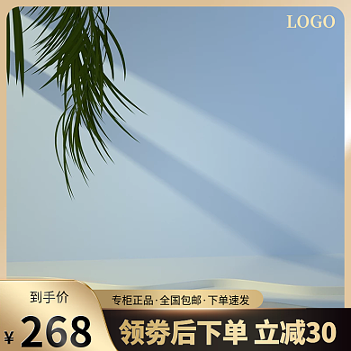 简约黑金电商淘宝百货主图