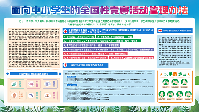 中小学全国竞赛活动管理法校园疫情防控管理