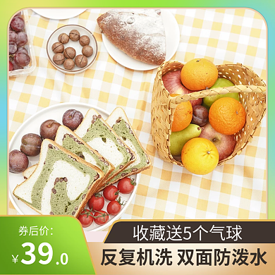 春季踏青装备垫子出游绿色直通车图