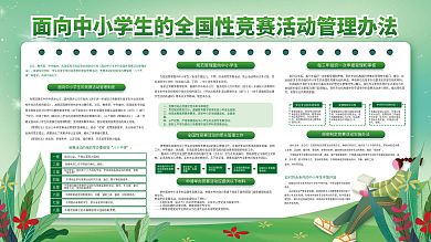面向中小学生的全国性竞赛活动管理办法