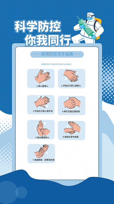 疫情防控指南宣传公益抗疫新冠科学防疫海报