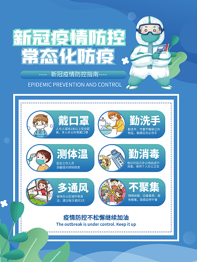 疫情防控指南宣传公益抗疫科学防疫海报