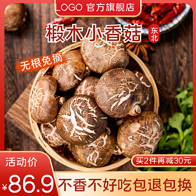 食品食材平菇蘑菇香菇农产品干货主图直通车