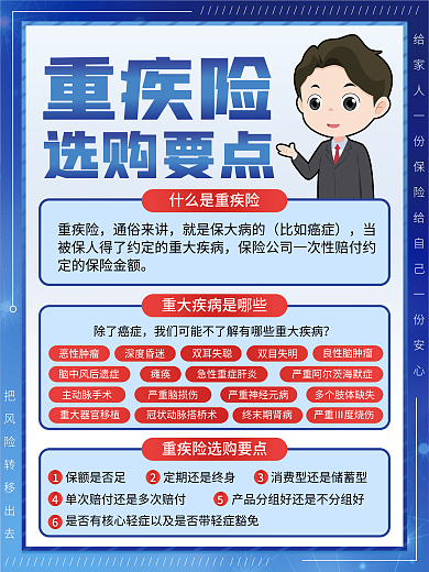 蓝色重疾险选购要点