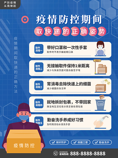 疫情期间取快递的正确姿势