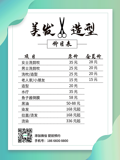 价目表 会员价 海报 特惠 促销 展架