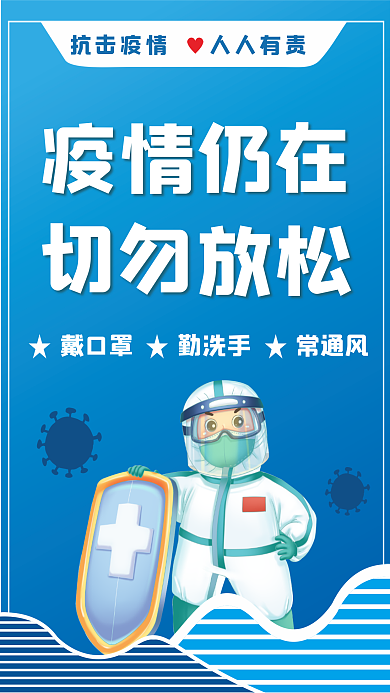 新冠肺炎病毒疫情防控指南展板防疫海报