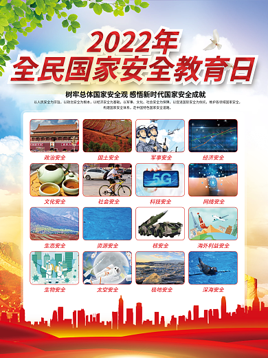 2022年全民国家安全教育日宣传海报