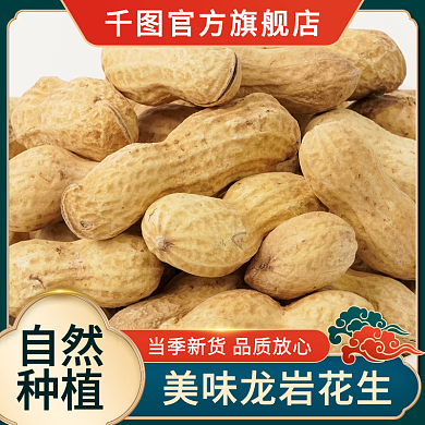 花生食品中国风国潮主图直通车