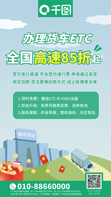 简约ETC办卡流程海报