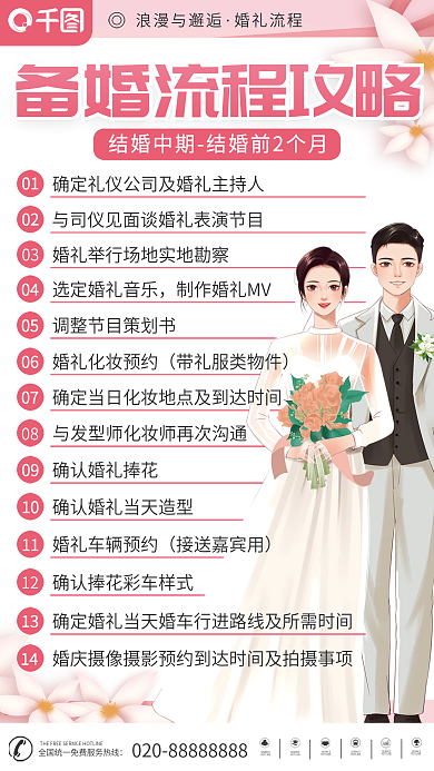 婚庆服务备婚流程攻略婚礼策划