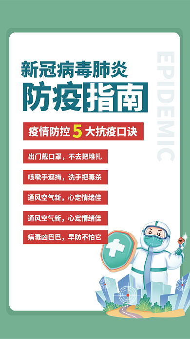 疫情防控指南海报