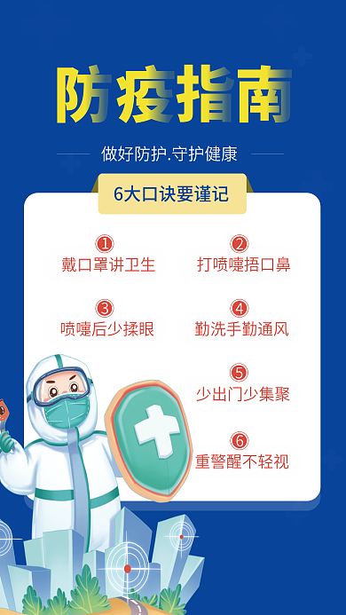 疫情防控指南海报