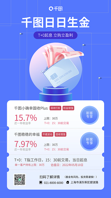 基金理财产品营销手机海报