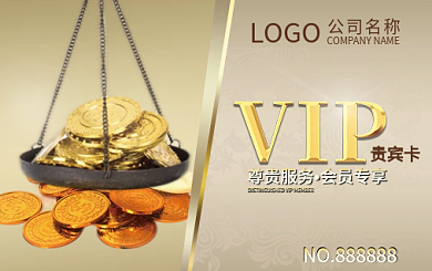 简约大气商务金融理财服务会员卡名片