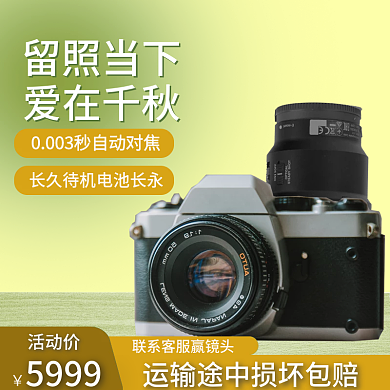 淘宝天猫数码电器单反相机主图钻展聚划算