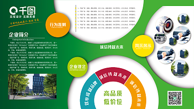 公司企业文化展板墙