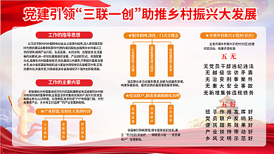 党建引领三联一创助推乡村振兴大发展