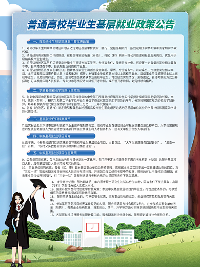 普通高校毕业生基层就业政策公告