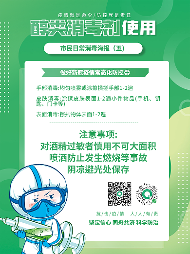 疫情期间消毒防疫疫情防控套图海报
