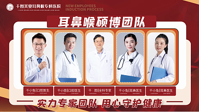 医疗健康团队展板