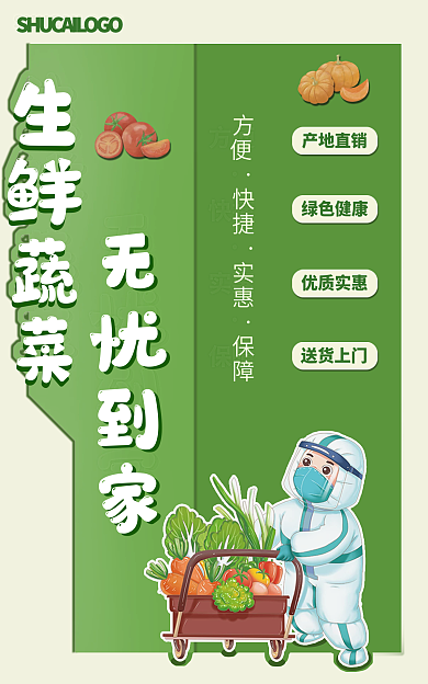 生鲜蔬菜蔬菜团购banner