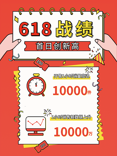 618电商促销海报