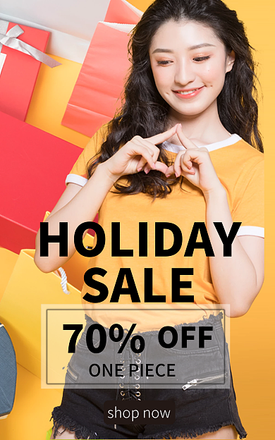 简约跨境OFF70服装海报banner