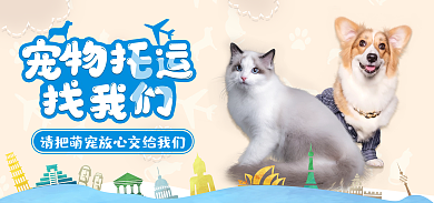 猫狗动物banner
