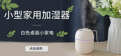 白色加湿器点击抢购家用家电插电喷雾