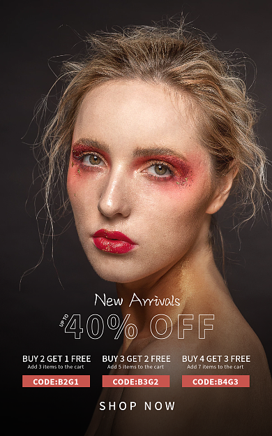 电商跨境UPTO外贸美瞳彩妆简约时尚海