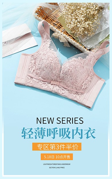 电商内衣轻薄呼吸内蕾丝内衣