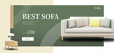 电商淘宝CLICK01活动国际站简约海报