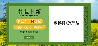 女装海报立即购买春装上新