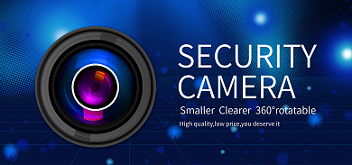 蓝色科技家庭摄像头banner