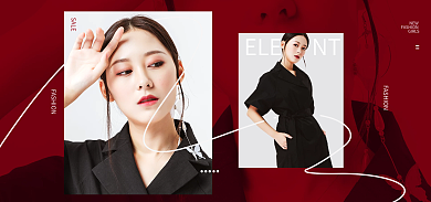 双十二新年NEWGIRLS红海报大促banner