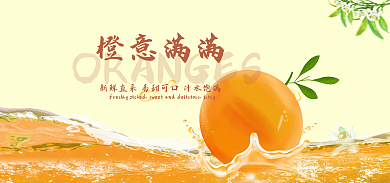 富含维生素橙意满满橙子海报