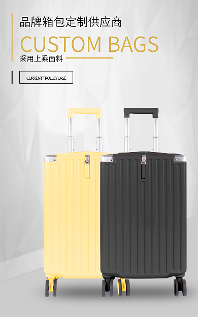 欧美风拉杆箱海报banner