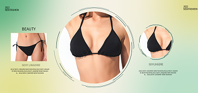 电商服饰2022拼图渐变极简电商海报