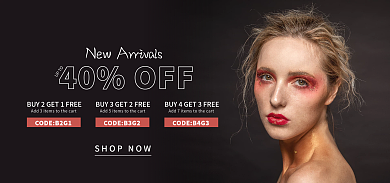 电商跨境40OFFUPTO外贸美瞳彩妆简约时尚海